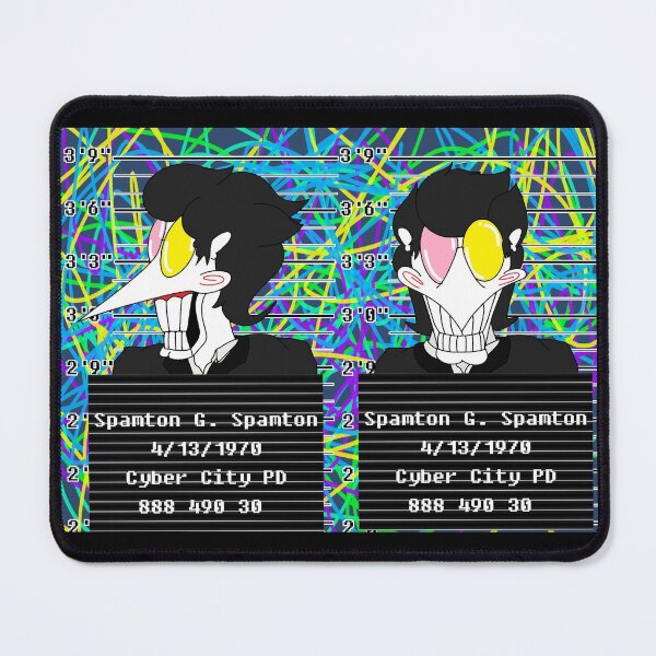 Item preview, Spamton's Mugshot designed and sold by Quickdraw's Closet.
