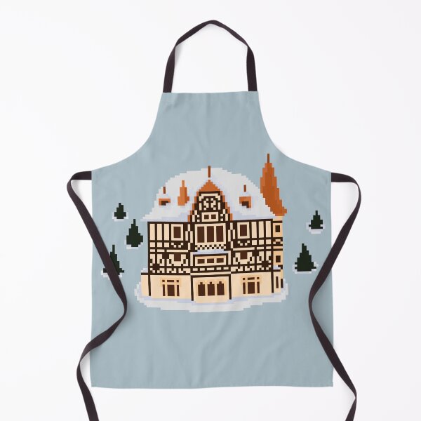 Item preview, Villa Cassel Pixel Art Castle in the snow designed and sold by tifft.