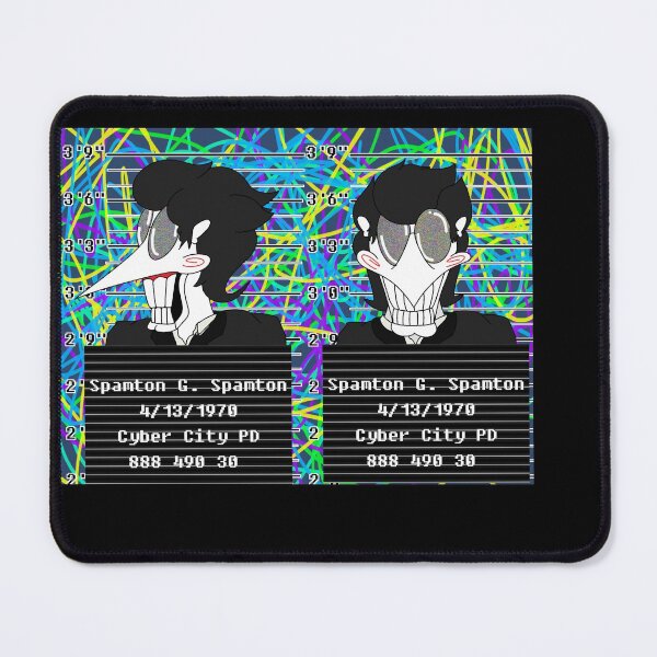Item preview, Spamton's Mugshot (Color Static) designed and sold by Quickdraw's Closet.