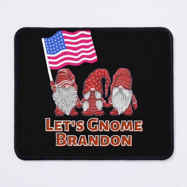 Item preview, Let's Gnome Brandon - Lets Go Brandon - Funny Christmas Gnome USA Flag by Boo-da-chay designed and sold by Boo-da-chay.