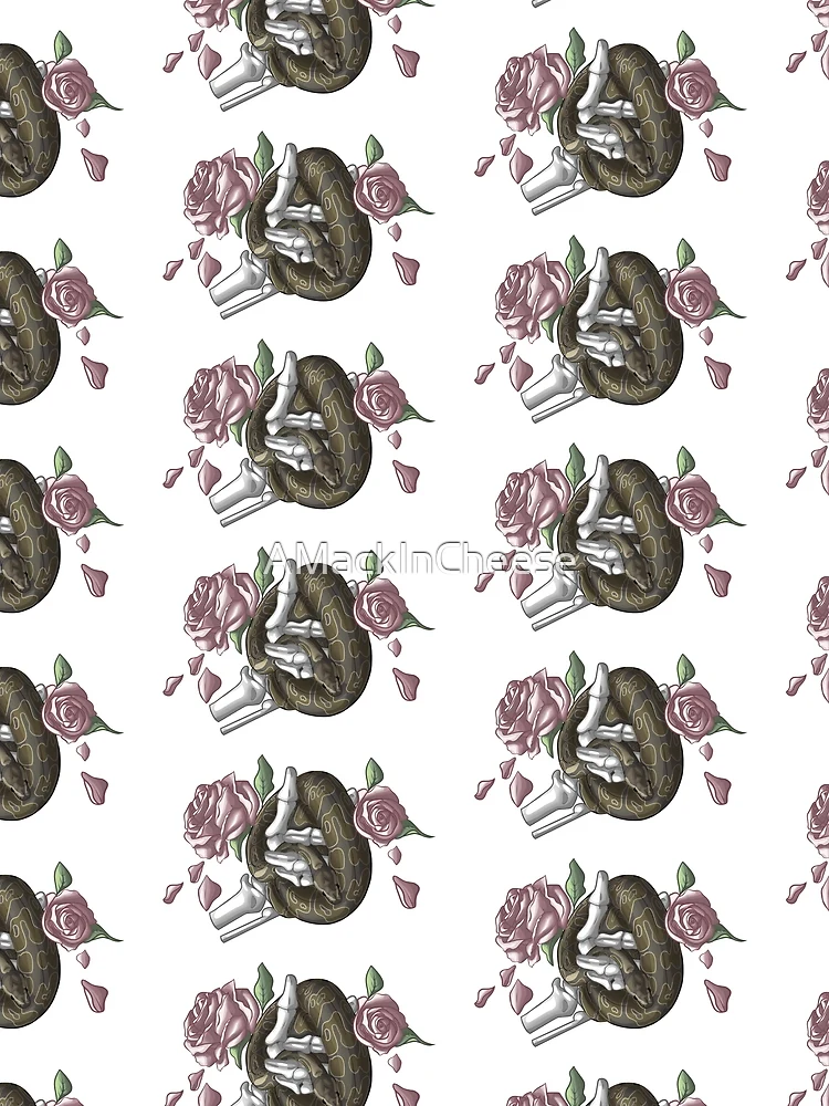 Thumbnail 3 of 3, Scarf, Ball Python In Skeleton Hand Design V.2 designed and sold by AMackInCheese.
