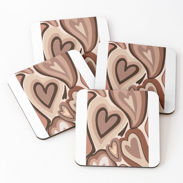 Item preview, Brown Hearts Sticker designed and sold by Atlas 101.