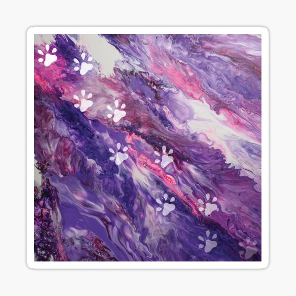 Faded Paw Prints Sticker