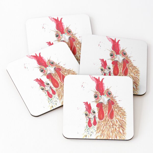 Item preview, Watercolor Chicken Art designed and sold by JaskolArt.