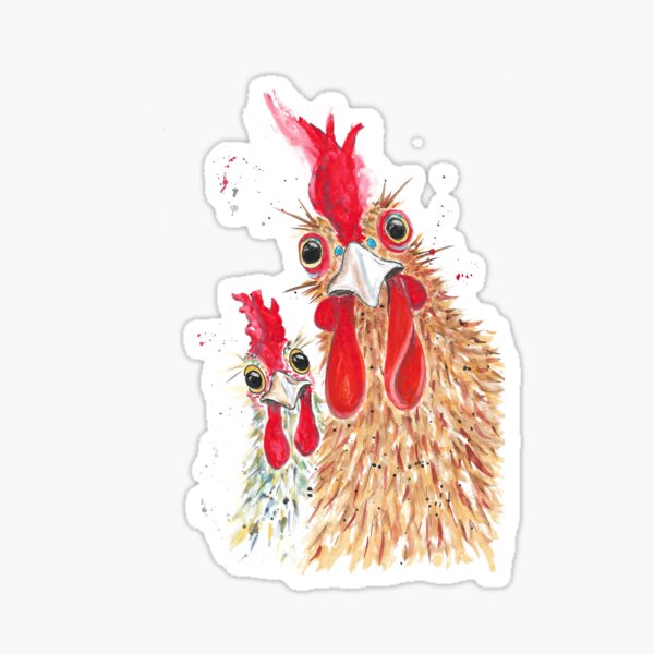 Item preview, Watercolor Chicken Art designed and sold by JaskolArt.