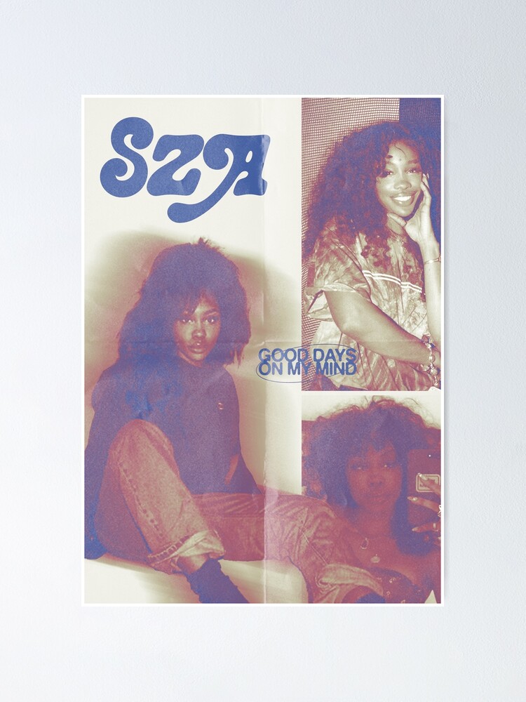 Thumbnail 1 of 3, Poster, SZA Good Days Aesthetic designed and sold by olivebranchshop.