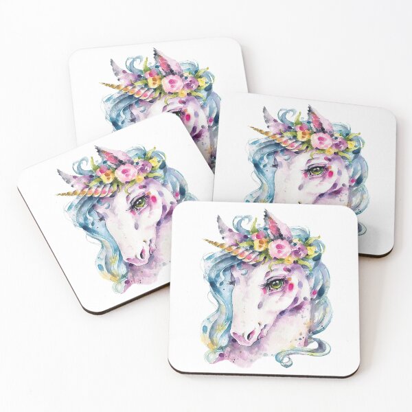 Item preview, Watercolor Unicorn Art designed and sold by JaskolArt.