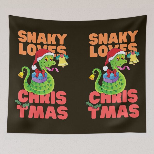 Item preview, Snake Loves CHRISTMAS designed and sold by Keep Smiling.