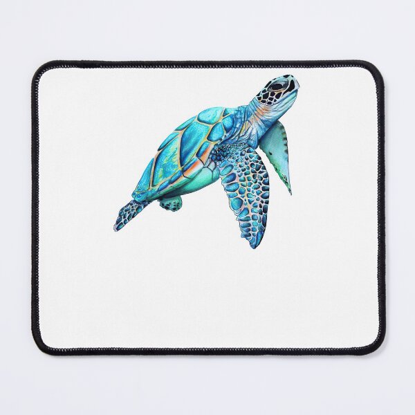 Item preview, Watercolor Blue Turtle Art designed and sold by JaskolArt.