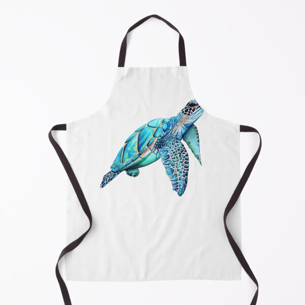 Item preview, Watercolor Blue Turtle Art designed and sold by JaskolArt.
