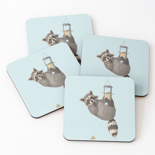 Item preview, Raccoon on a bird feeder designed and sold by Mehu.