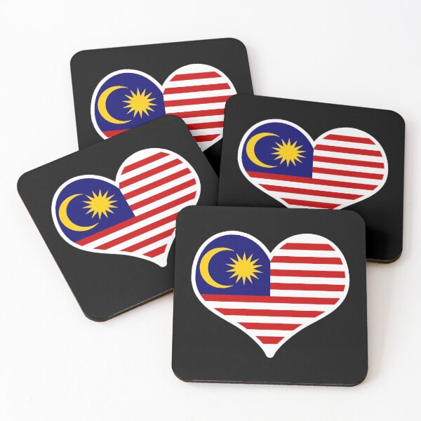 Item preview, Malaysia Flag Heart designed and sold by PKHalford.