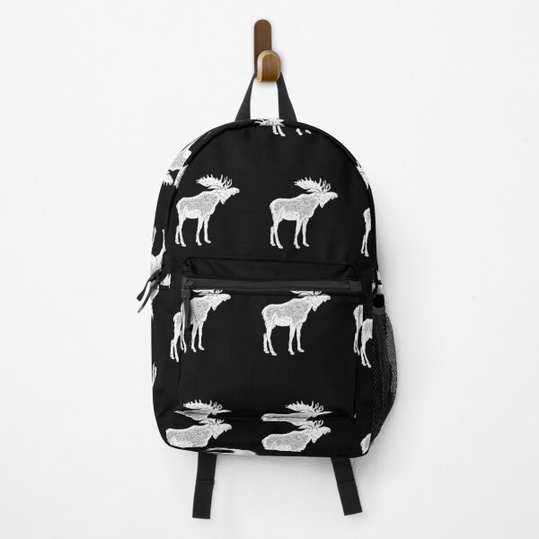 Item preview, Distressed Vintage Forest Animals Moose Mountain Hiker designed and sold by Merchking1.