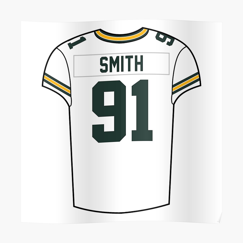 Clay Matthews Home Jersey Poster for Sale by designsheaven