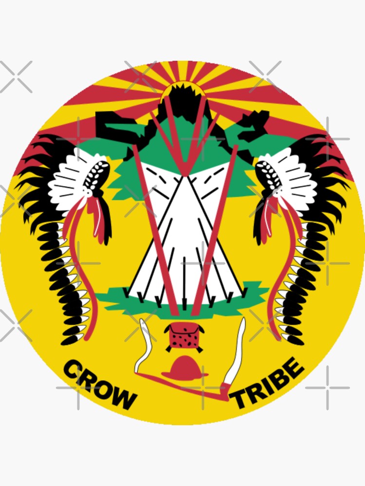 "Seal Of The Crow Tribe Of Montana" Sticker for Sale by Pop-Pop-P-Pow