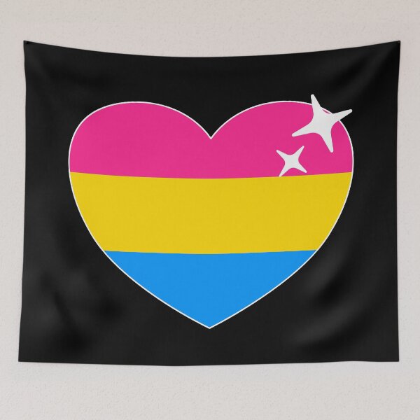 Item preview, Pan Sexual Flag - Pansexual Heart  designed and sold by Picket Club.