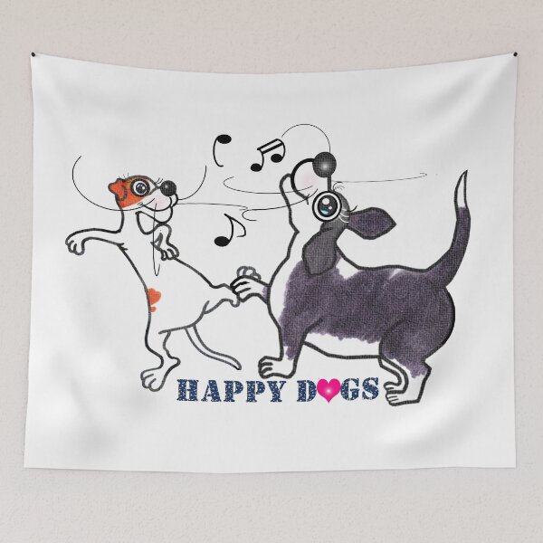 Item preview, Happy dogs  designed and sold by Shirley cute art .