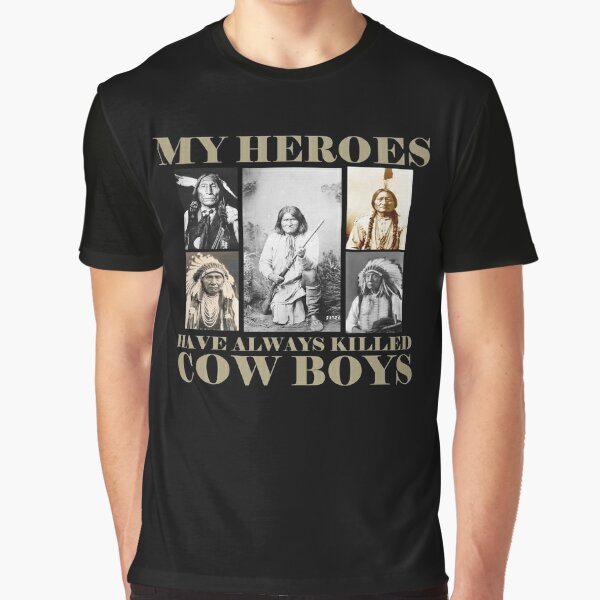 My Heroes Have Always Killed Cowboys Retro Style Graphic Novelty Simple  Short Sleeve T-Shirt Gift for Men Women Top Men's Cotton T-Shirt Unisex T- Shirt Essential T-Shirt for Sale by CharlesFurlow