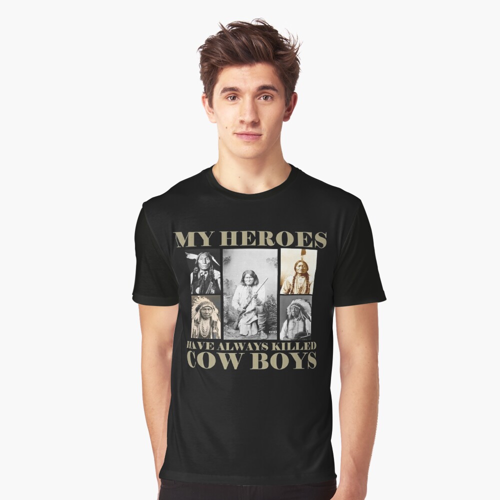 My Heroes Have Always Killed Cowboys Retro Style Graphic Novelty Simple  Short Sleeve T-Shirt Gift for Men Women Top Men's Cotton T-Shirt Unisex T- Shirt Essential T-Shirt for Sale by CharlesFurlow