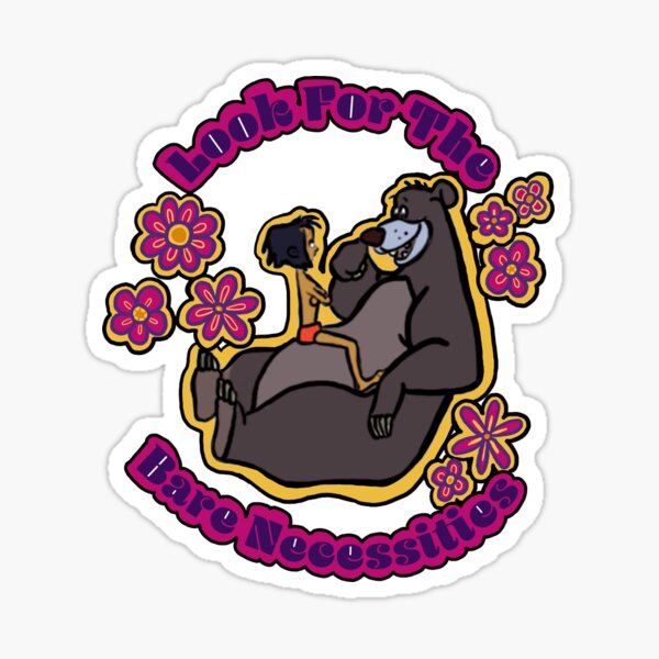 bare necessities Sticker