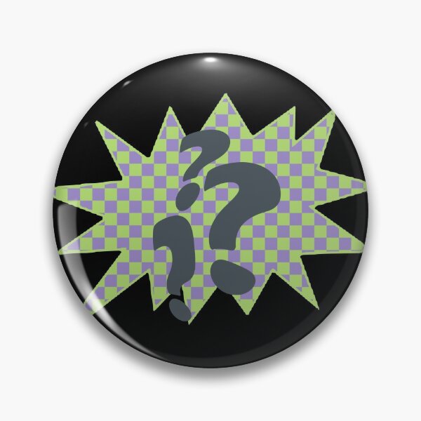 Item preview, question marks purple and green classic comicbook style typography designed and sold by Fashionmonger.