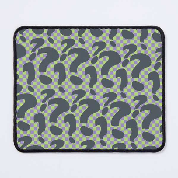Item preview, question marks purple and green classic comicbook style typography designed and sold by Fashionmonger.