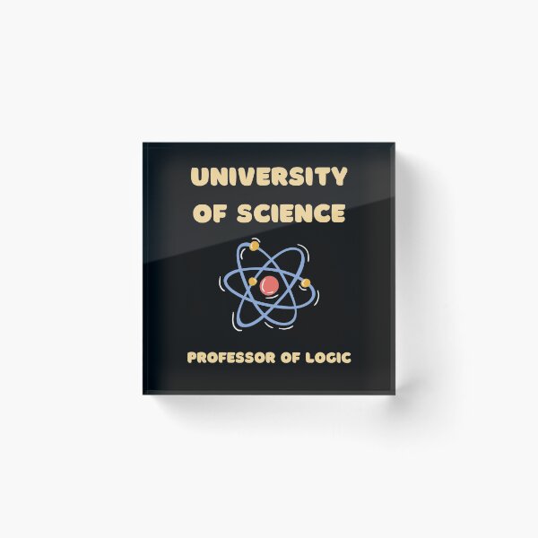 Item preview, University of Science, Professor of logic. Atom. chemistry designed and sold by Mo2mo.
