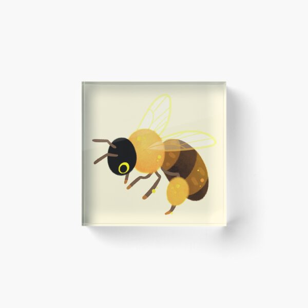 Honigbienen Acrylblock