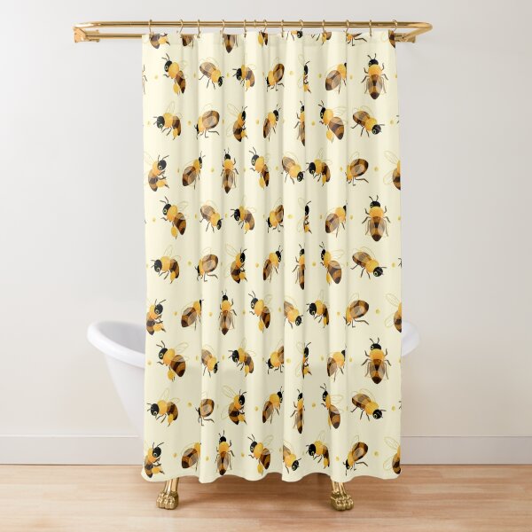 Disover Honey bees Shower Curtain