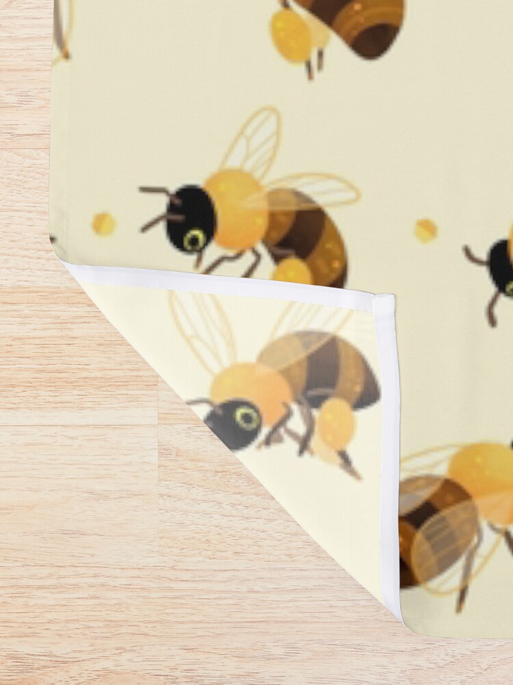 Alternate view of Honey bees Shower Curtain