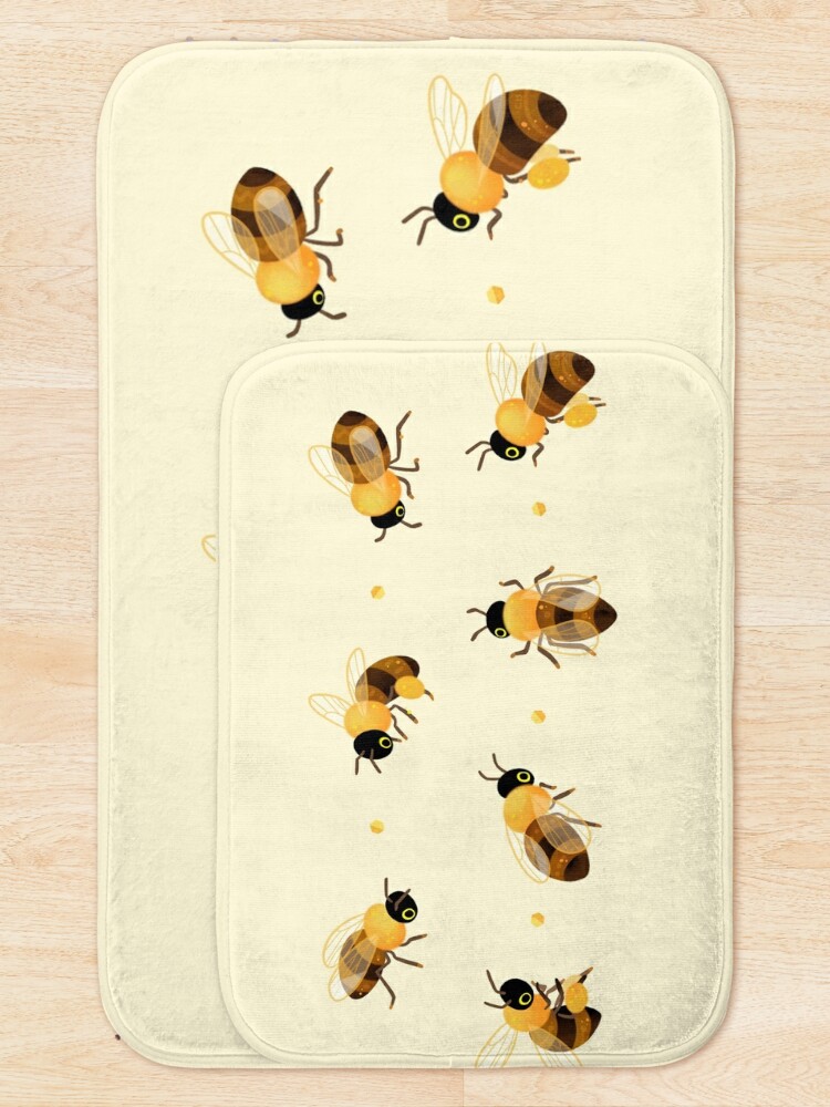 Disover Honey bees | Bath Mat