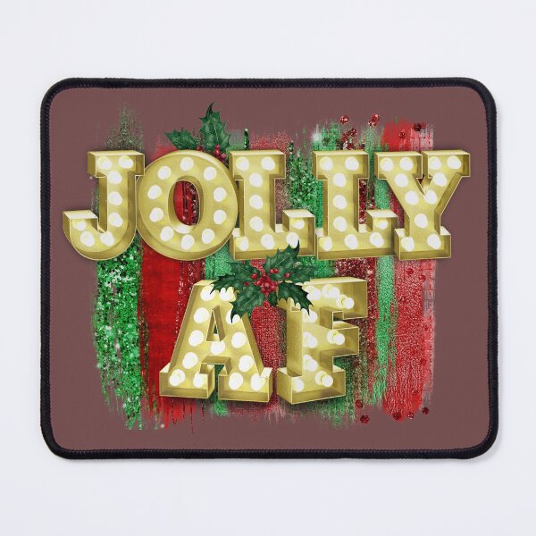 Item preview, Christmas Marquee Lights Funny Jolly AF Holly designed and sold by ChicoryJunction.