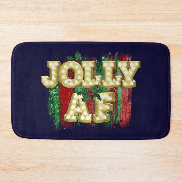 Item preview, Christmas Marquee Lights Funny Jolly AF Holly designed and sold by ChicoryJunction.