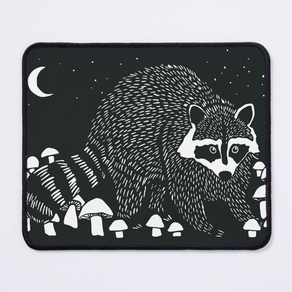 Item preview, Raccoon and Mushrooms designed and sold by Davida Fernandez.