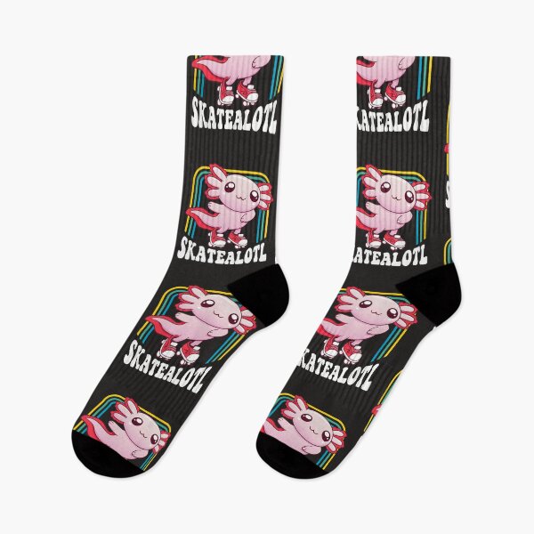 Aperçu de l'œuvre Funny Disco Roller Skate Axolotl - Patineur Salamandre Kawaii Pastel créée et vendue par propellerhead.