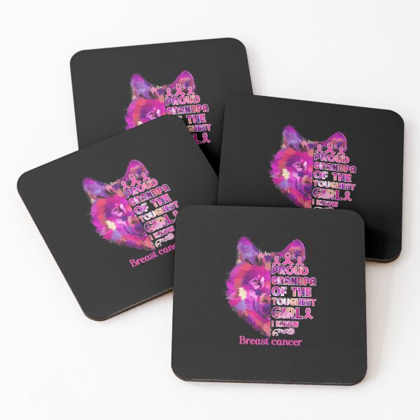 Item preview, Proud Granda Of The Toughest Girl, I Know, Breast Cancer Awareness, Pink Ribbon designed and sold by TulipDesignUS.