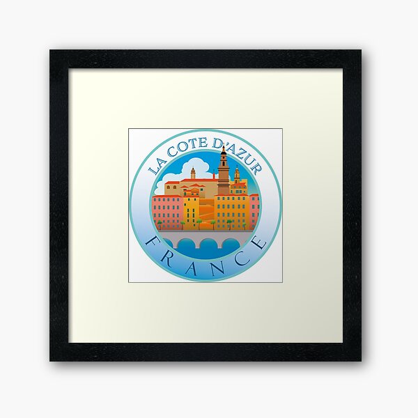 Item preview, La Cote D'Azur France Travel Crest designed and sold by protegra.