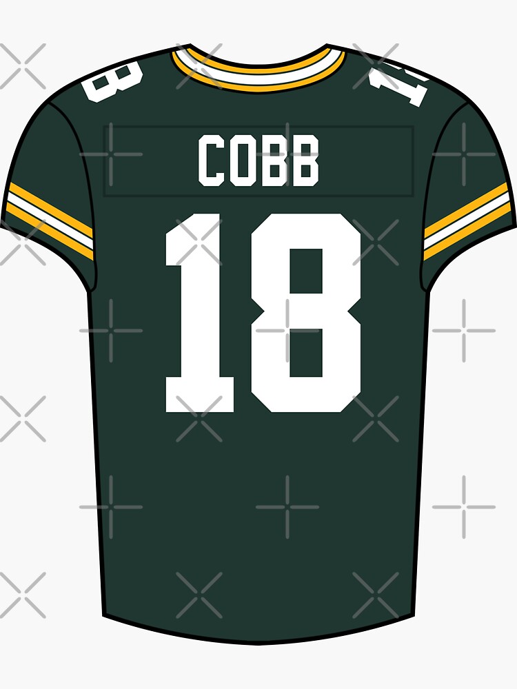 Randall Cobb Alternate Jersey Sticker for Sale by designsheaven