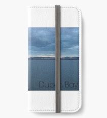 Captioned Dublin Bay with Lighthouse iPhone Wallet/Case/Skin