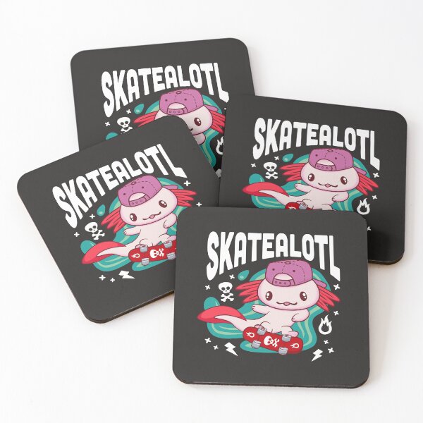 Artikelvorschau, Lustiger Skateboarding Axolotl - Cooler Salamander Walking Fish Skater entworfen und verkauft von propellerhead.