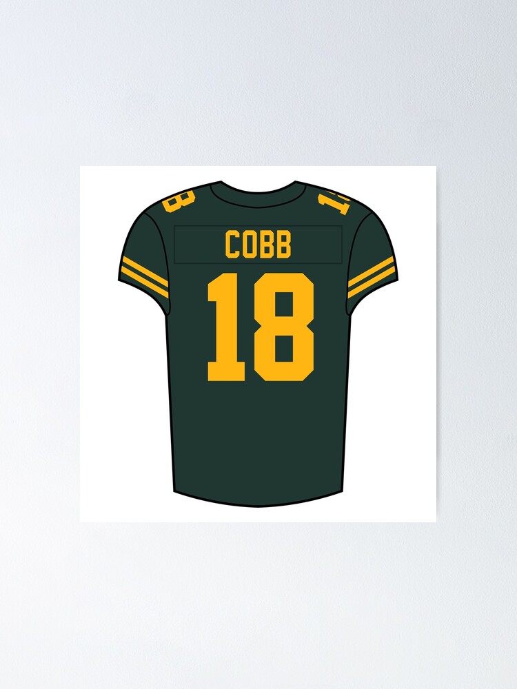 Randall Cobb Alternate Jersey Sticker for Sale by designsheaven