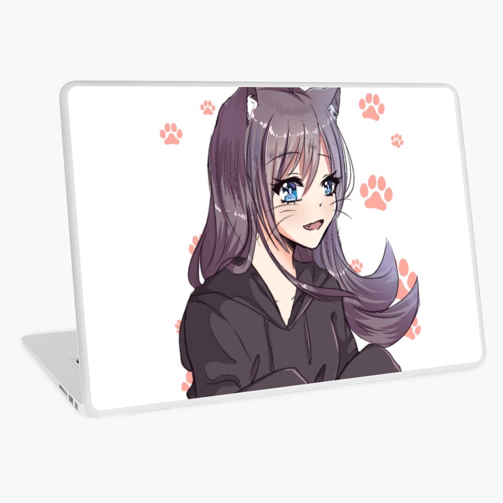 Anime cat girl Art Board Print by DerSenat