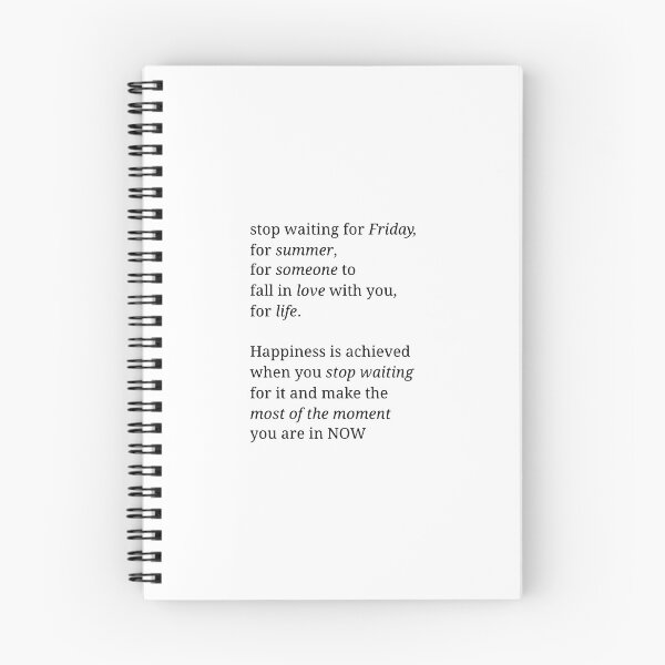 Item preview, stop waiting for friday designed and sold by Varnika Kasu.
