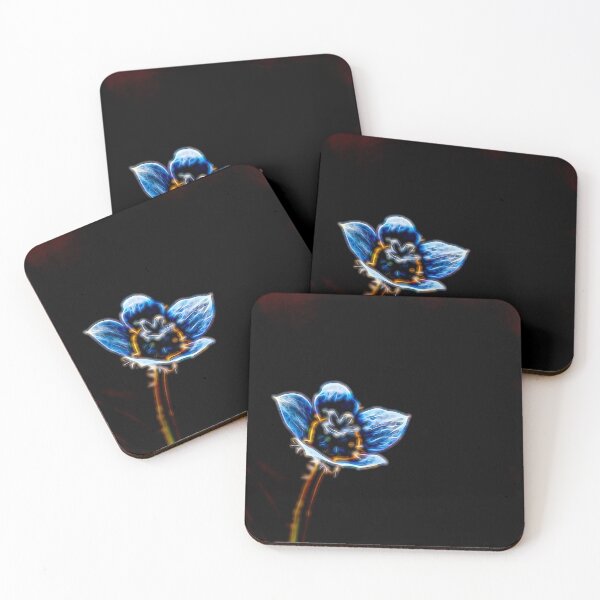 Item preview, Artistic electric Australian Cape bluebell wild flower  designed and sold by hendrikspix.