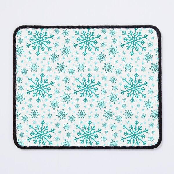 Item preview, Pretty Green Foil Winter Snowflakes on White Background designed and sold by Karen McFarland.
