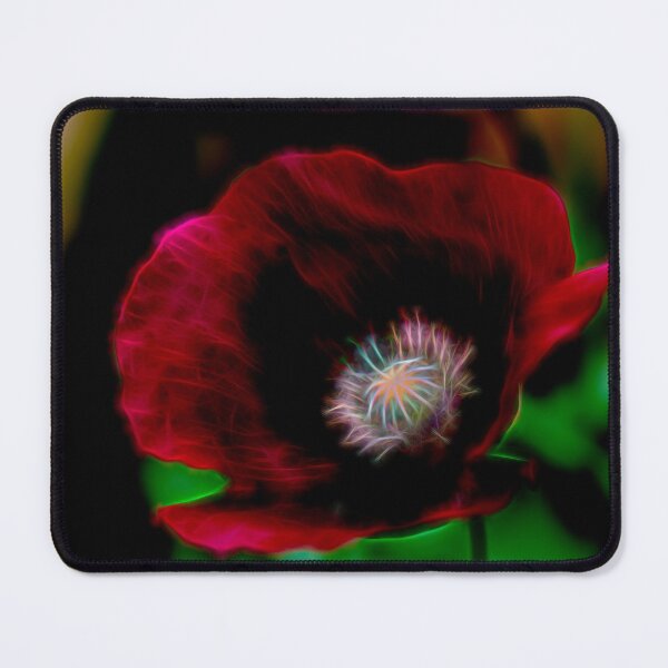Item preview, Artistic electric Poppy flower macro photo designed and sold by hendrikspix.