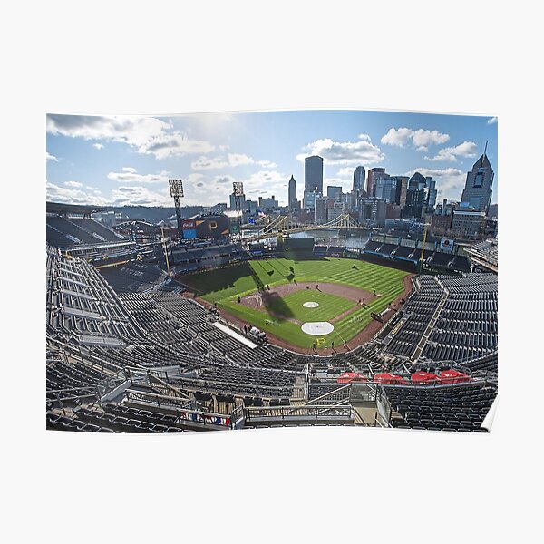 PNC Park Cartoon Aerial Poster for Sale by shutterrudder