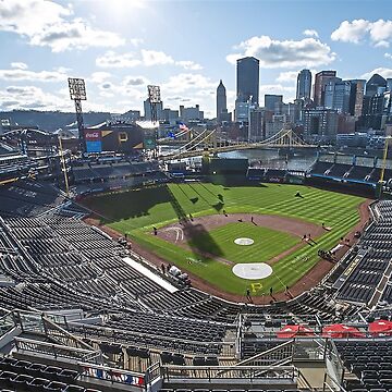 PNC Park Cartoon Aerial Poster for Sale by shutterrudder