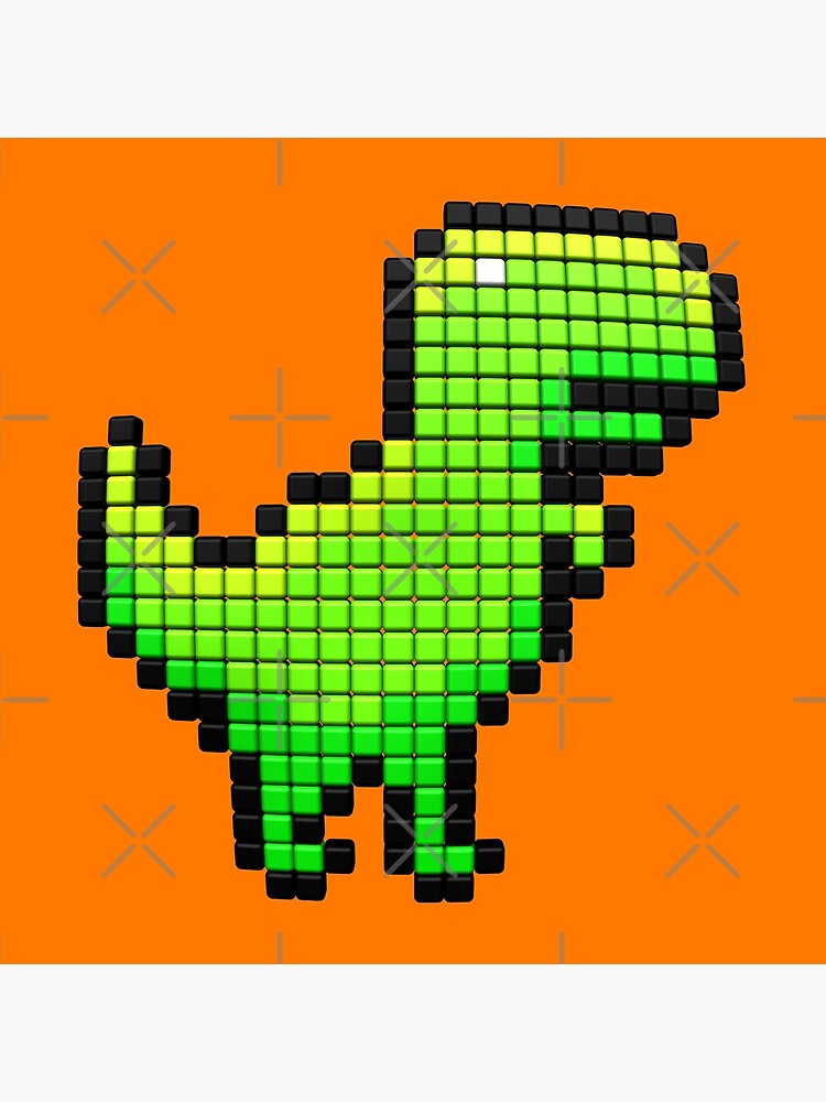 Dino Runner Art Board Print for Sale by denisn