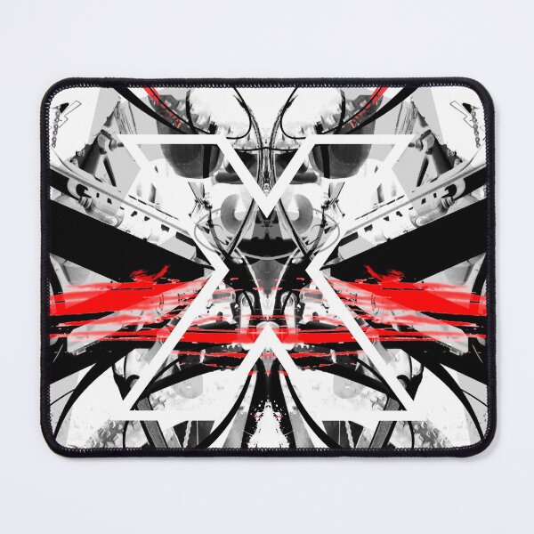 Item preview, Red, black and white symmetrical abstract typography design designed and sold by ZebEddy.
